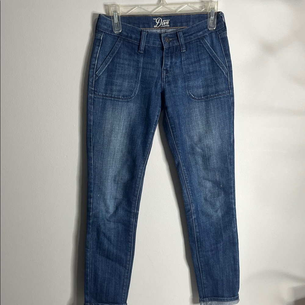 Old Navy Dark Blue Ankle Jeans